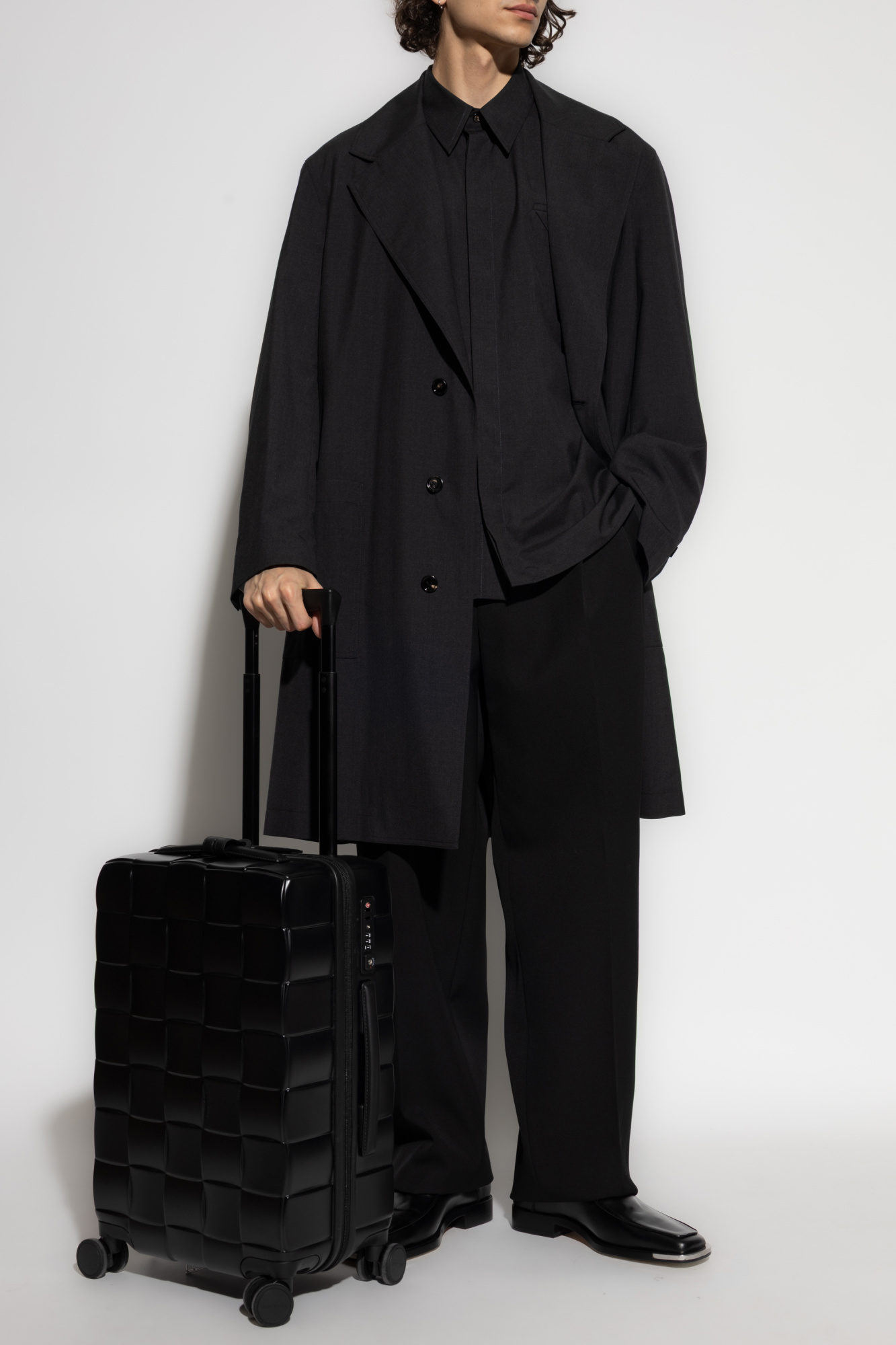 Grey Wool shirt with pocket Bottega Veneta - Vitkac Canada